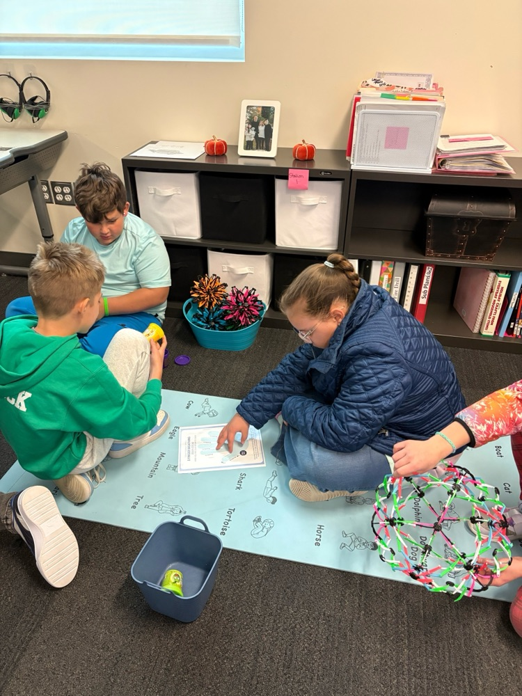 students practicing ways to control their emotions and feelings