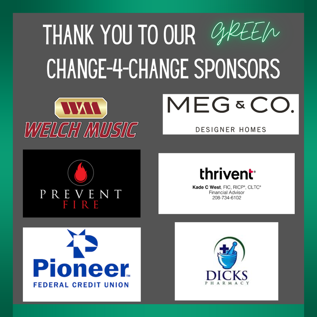 Thank you to our GREEN Change-4-Change Sponsors