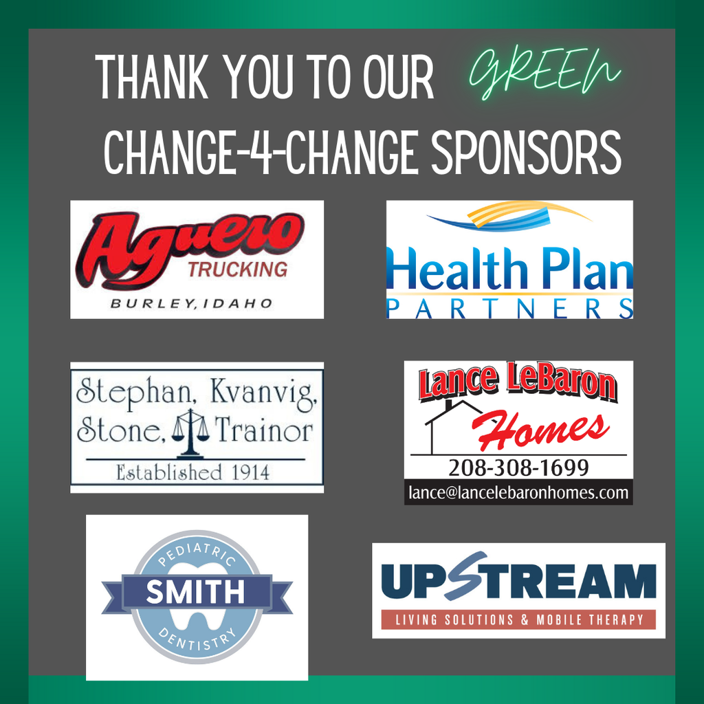 Thank you to our GREEN Change-4-Change Sponsors