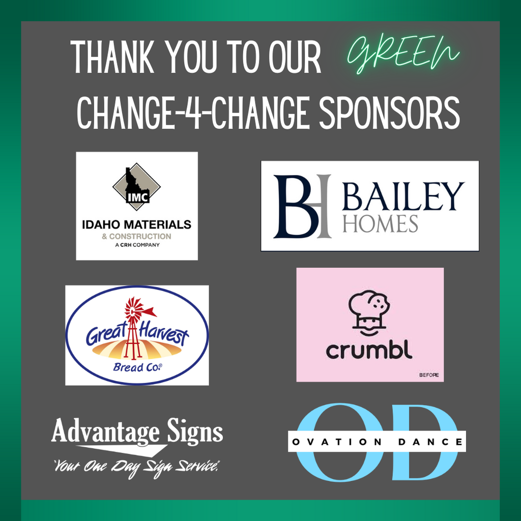 Thank you to our GREEN Change-4-Change Sponsors