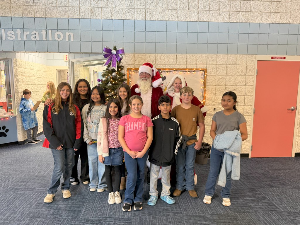 Student Council with Santa