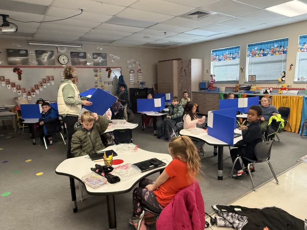 Classroom Working Hard