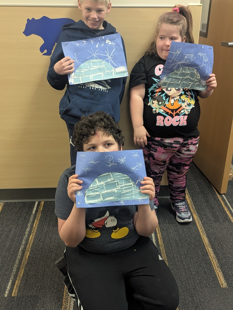 Kids with art project