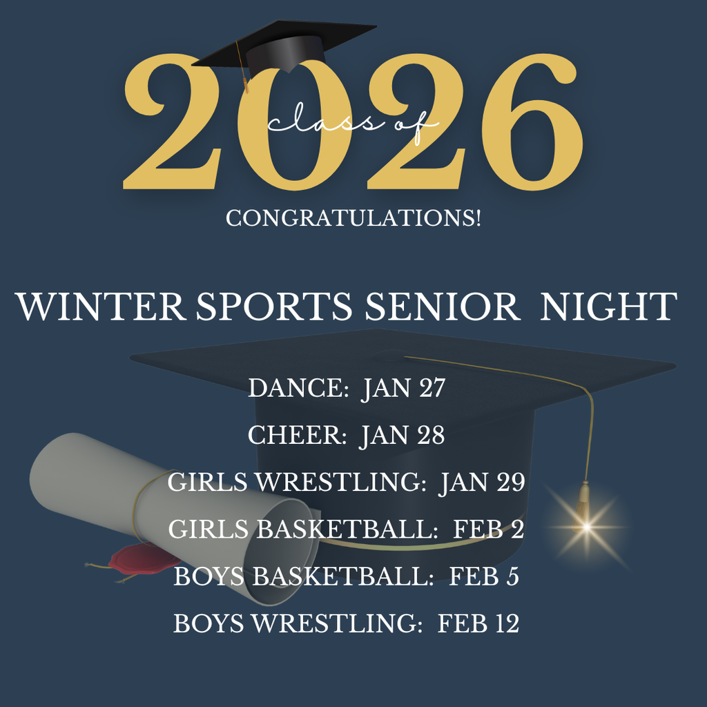 Class of 2026 Winter Sports Senior Night