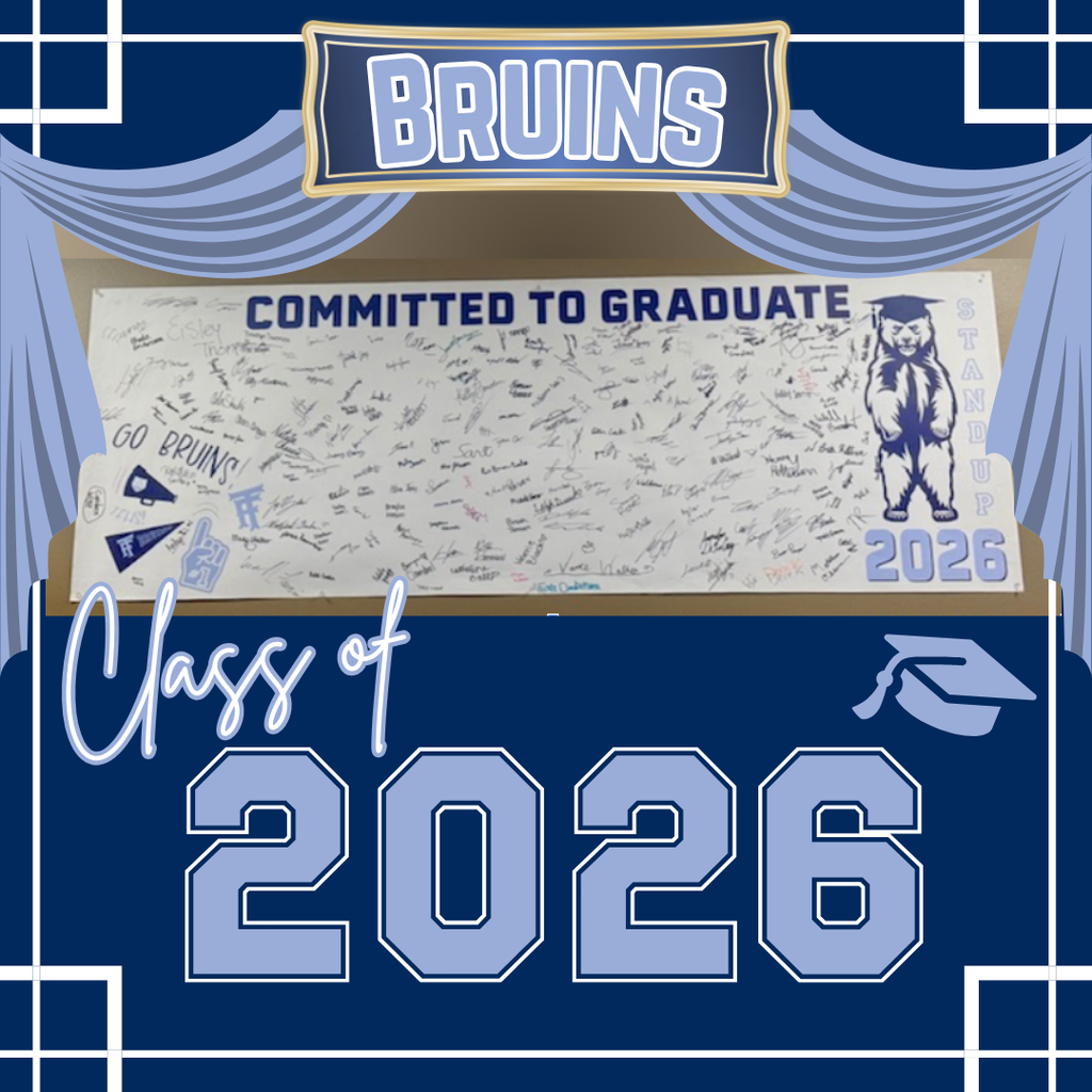 Image of a poster titled "Committed to Graduate" filled with signatures