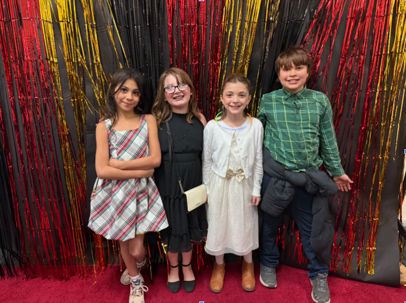 Four students posed for picture