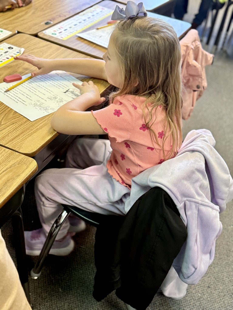 Student working hard