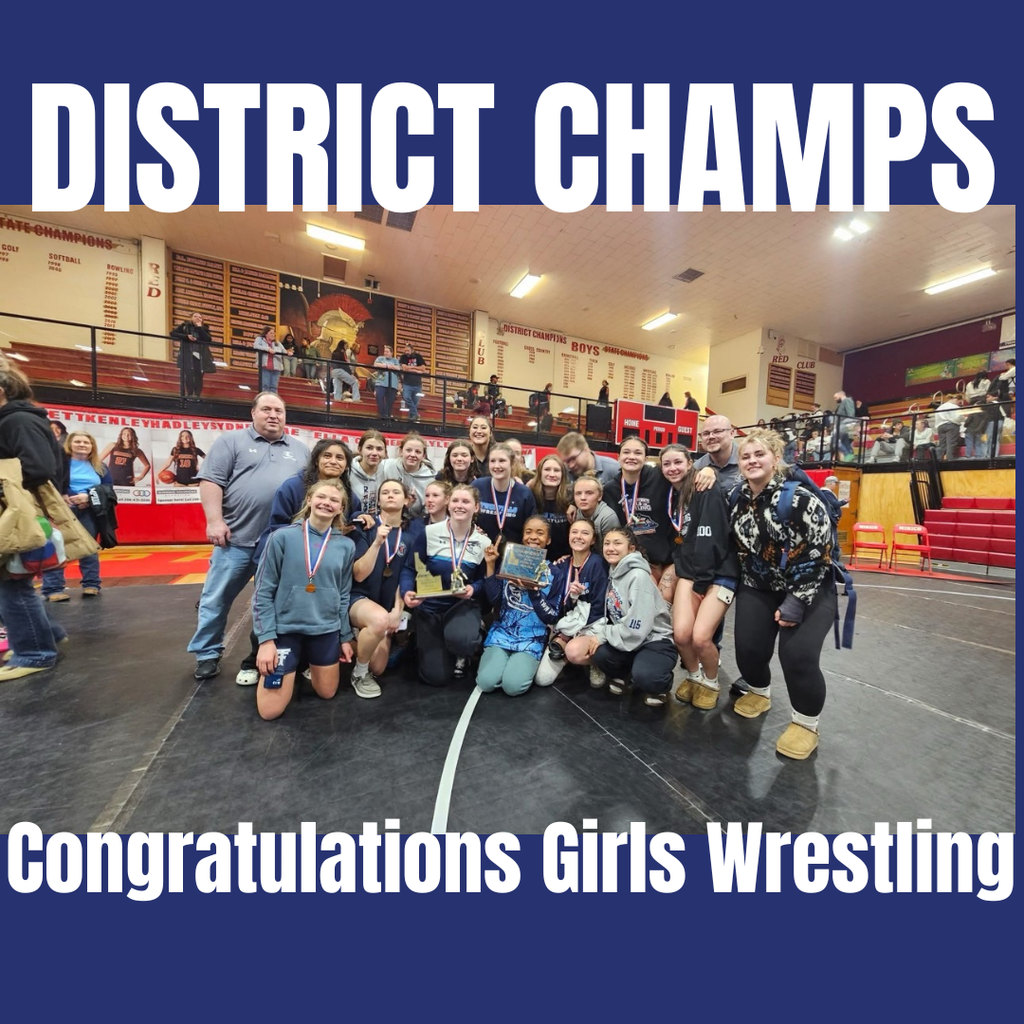 District Champs Congratulations Girls Wrestling