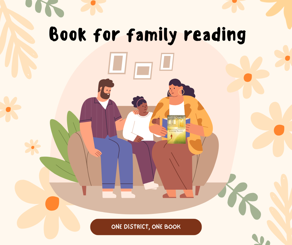 Family reading The Miraculous Journey of Edward Trulane