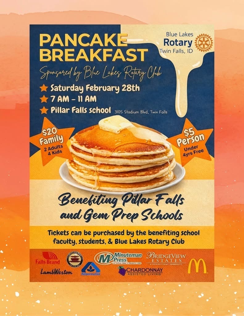 pancakes and prices of tickets for a fundraiser
