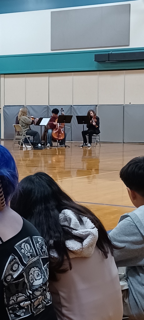 Students in gym patiently waiting