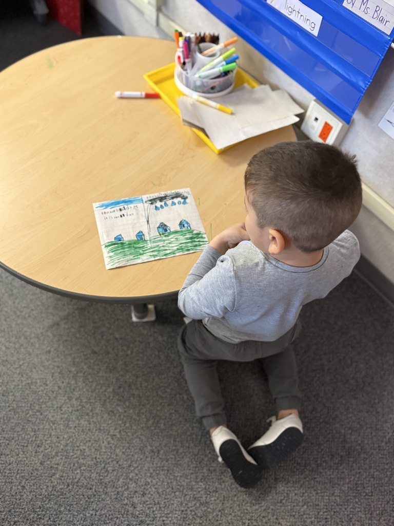 Student working hard