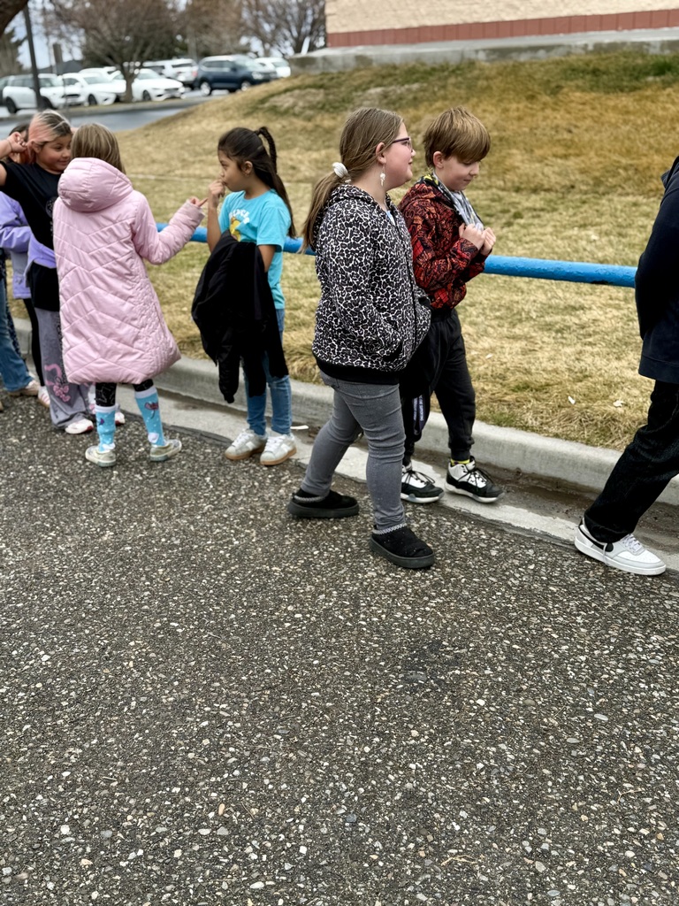 Kids standing in line