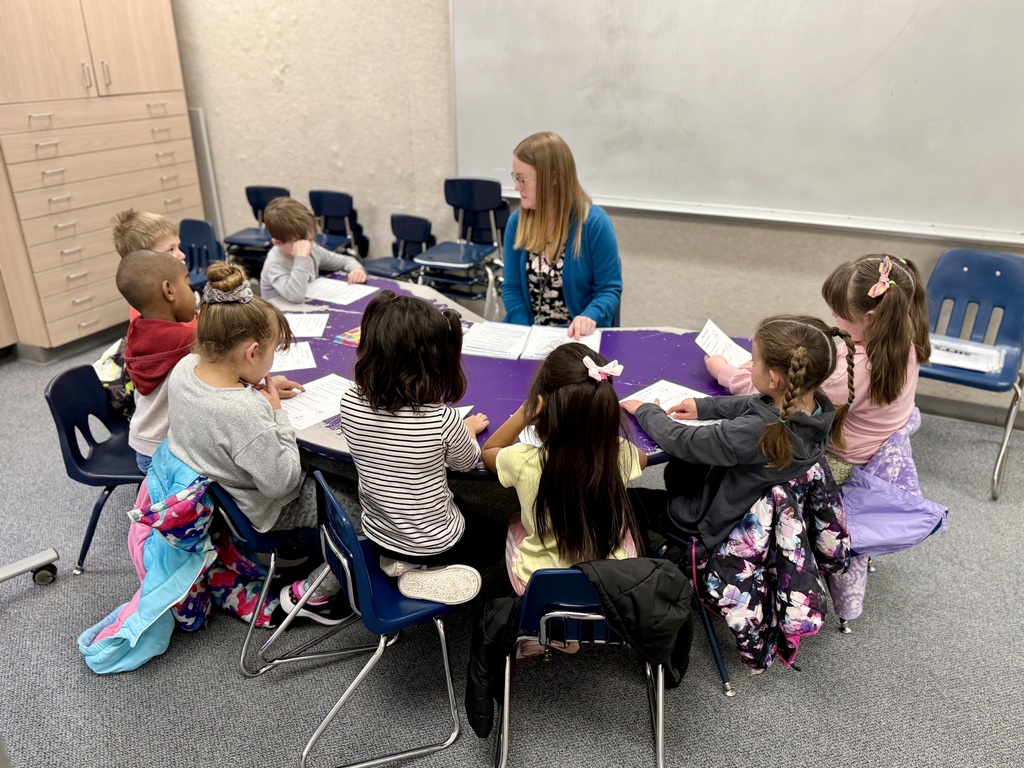 Students learning in small groups