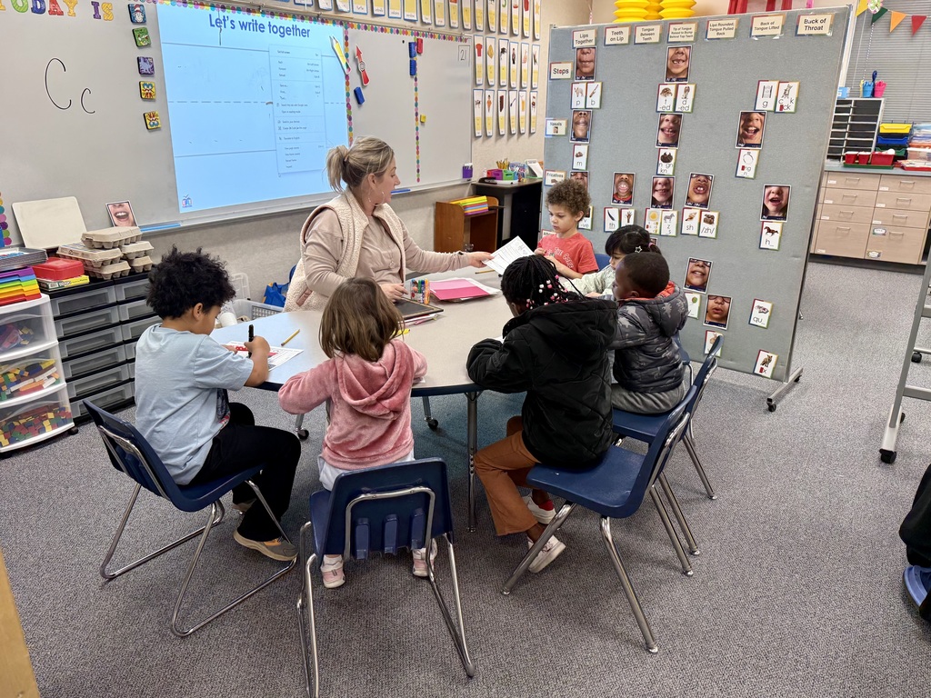 Students learning in small groups