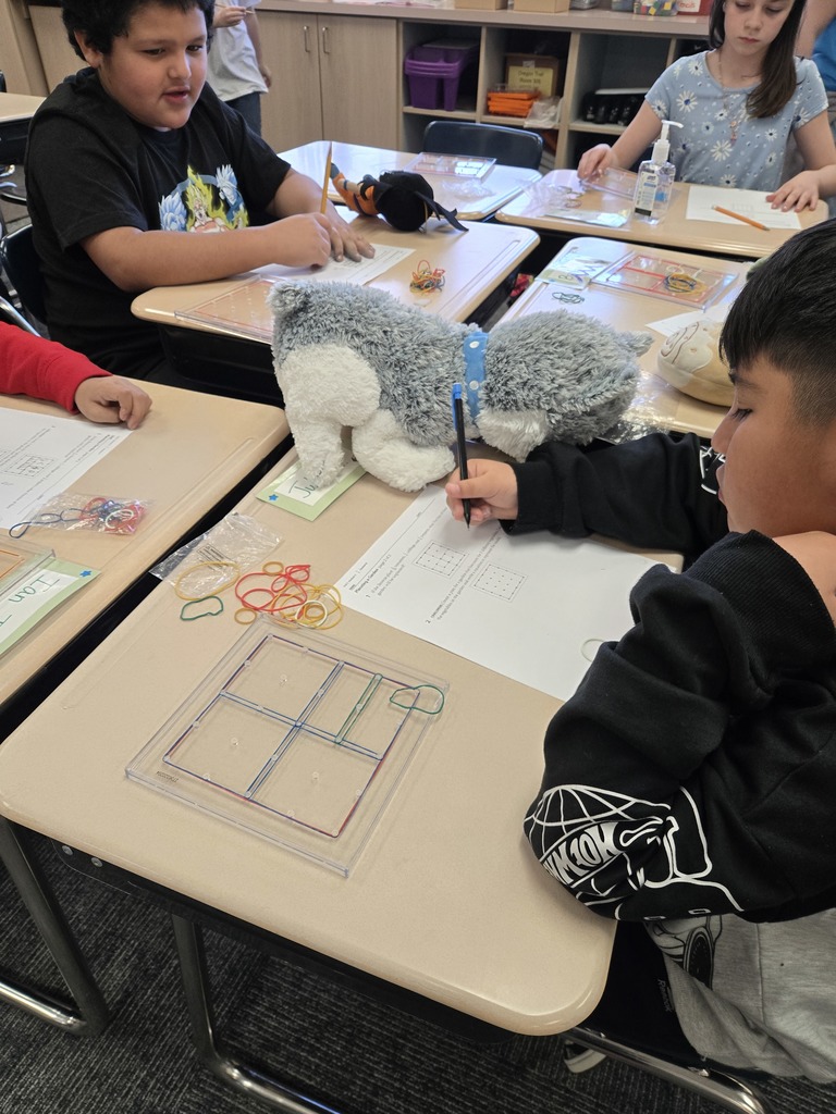 Students working with fractions