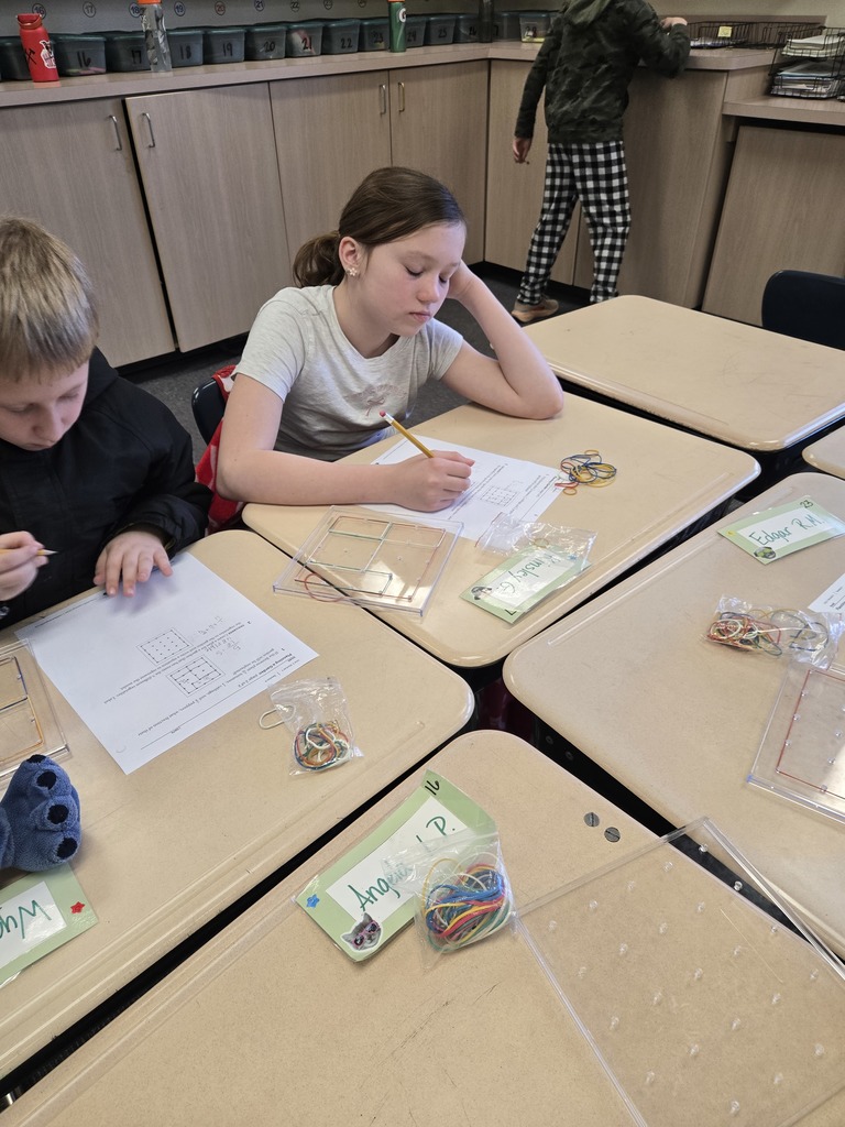 Students working with fractions