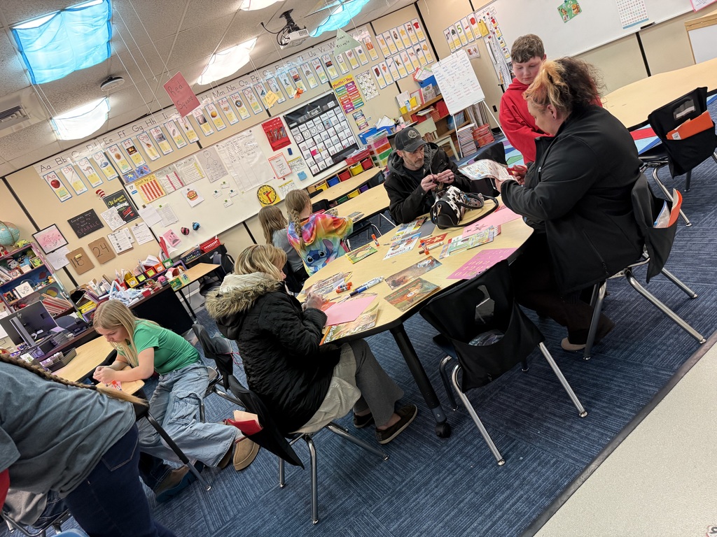 Families make a collage