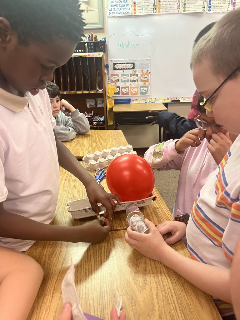 Students built models to learn about forces.