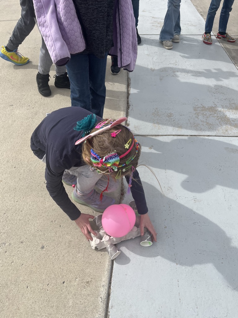 Students built models to learn about forces.