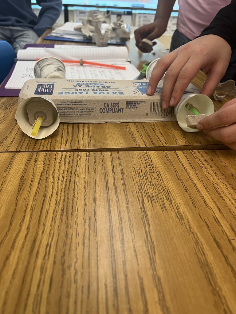 Students built models to learn about forces.