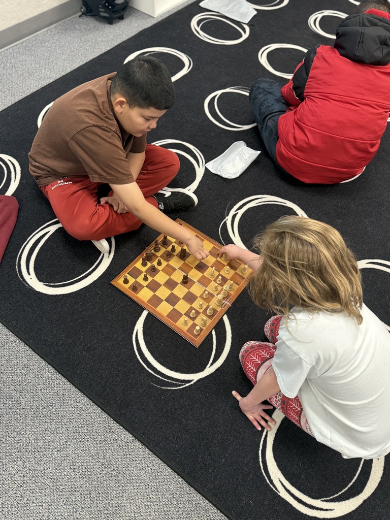 Students playing chess