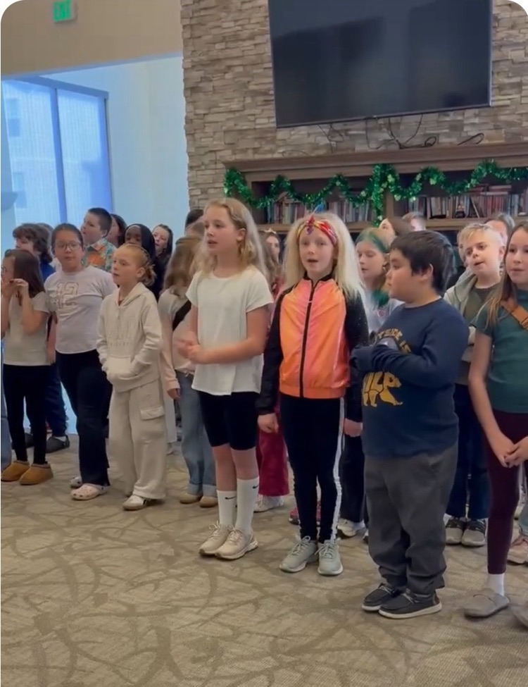 kids singing at retirement home