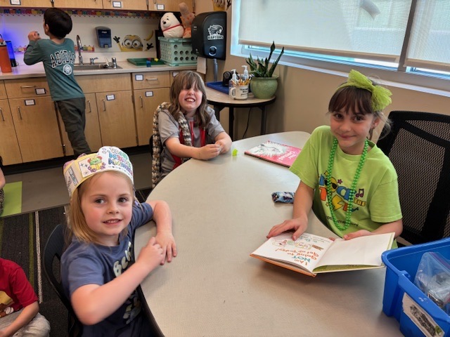 children reading together