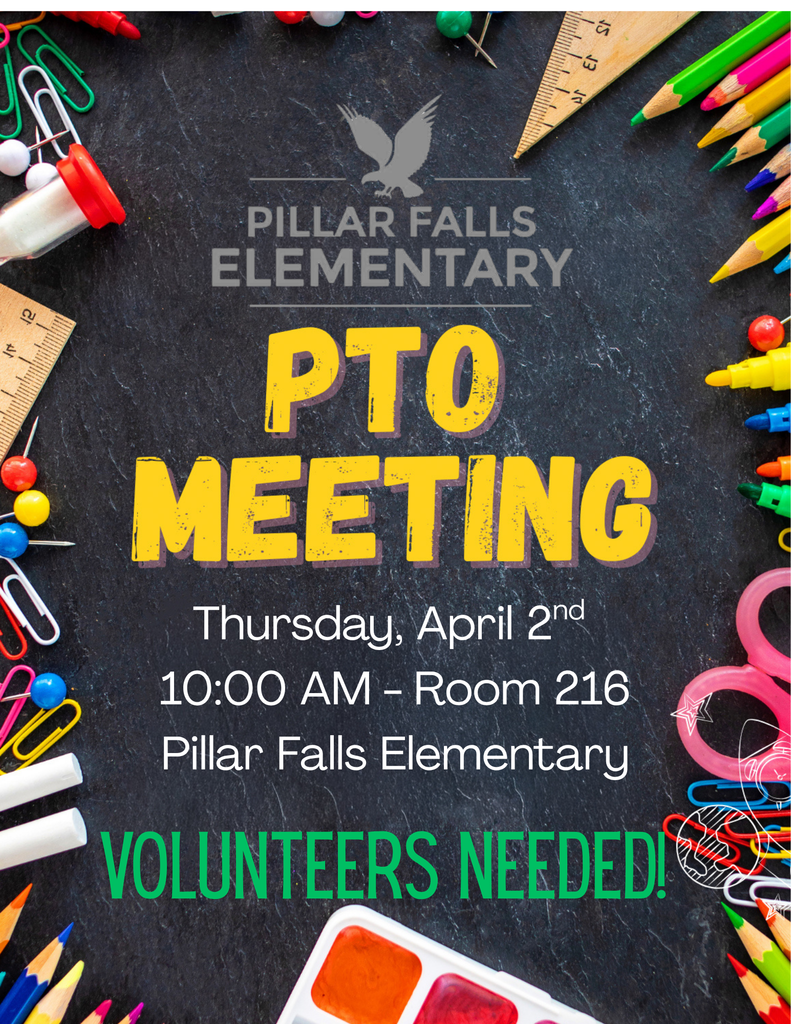 pto meeting volunteers needed, school supplies
