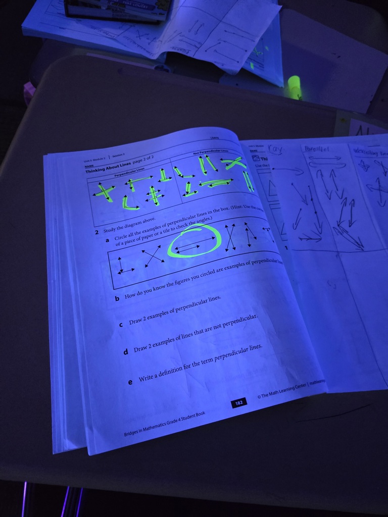 Glowing Classroom Math Lesson