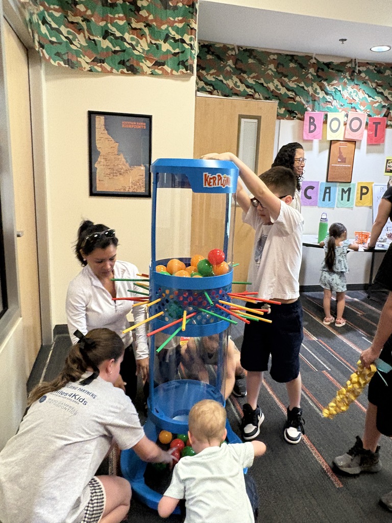 kids playing STEAM games with family and friends