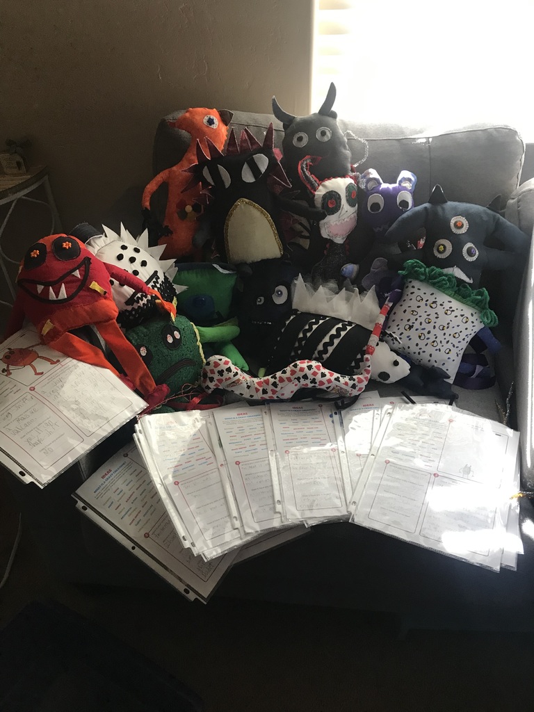 The monsters turned into stuffed animals