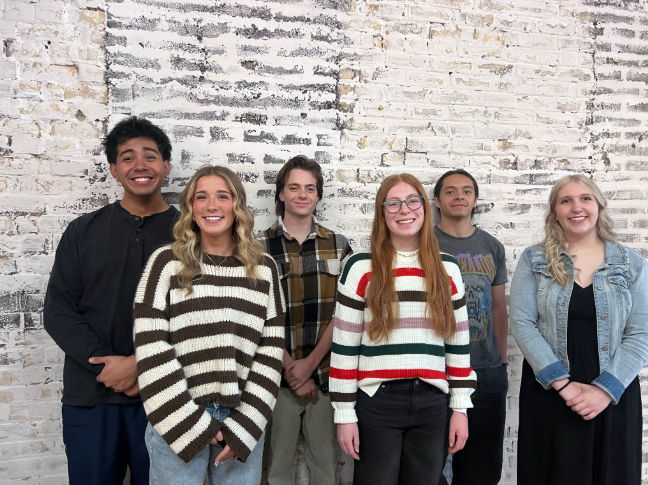 Six students grouped for a picture.