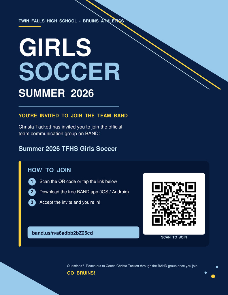 Girls Soccer Summer 2026 Your invited to join the team Band