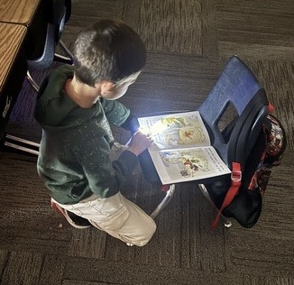 child reading