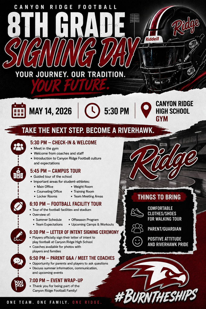 CRHS football flyer