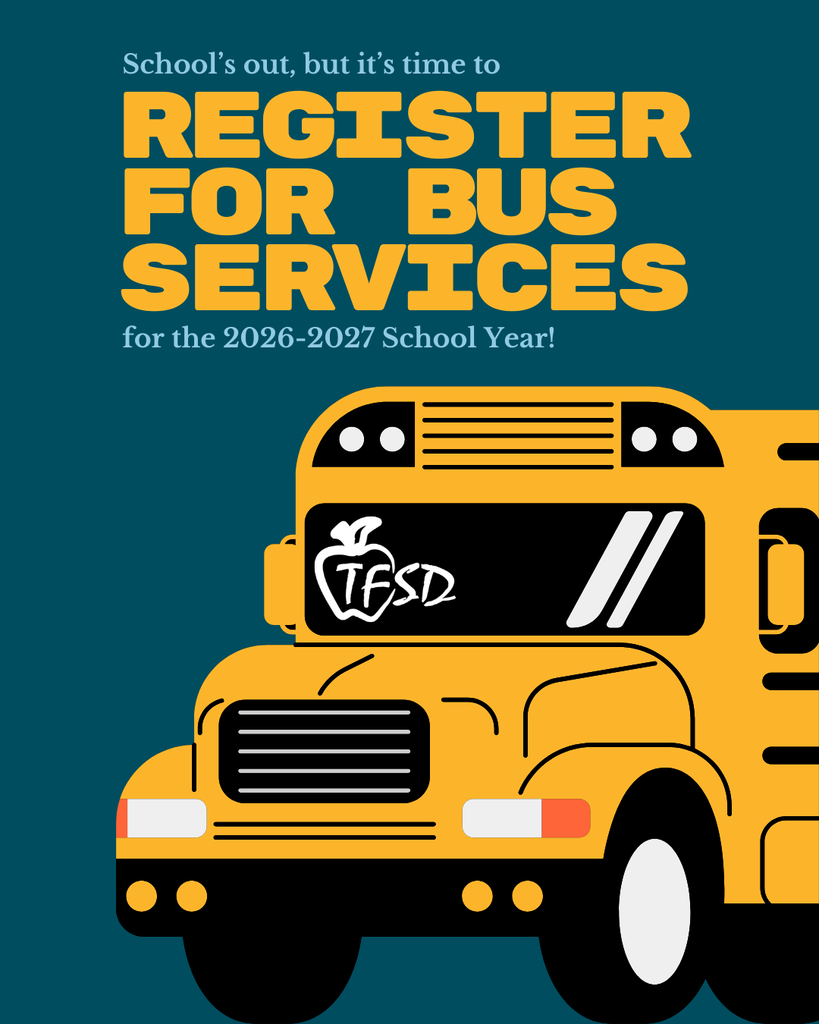 School's out but it's time to register for bus services for the 2026-27 school year. 