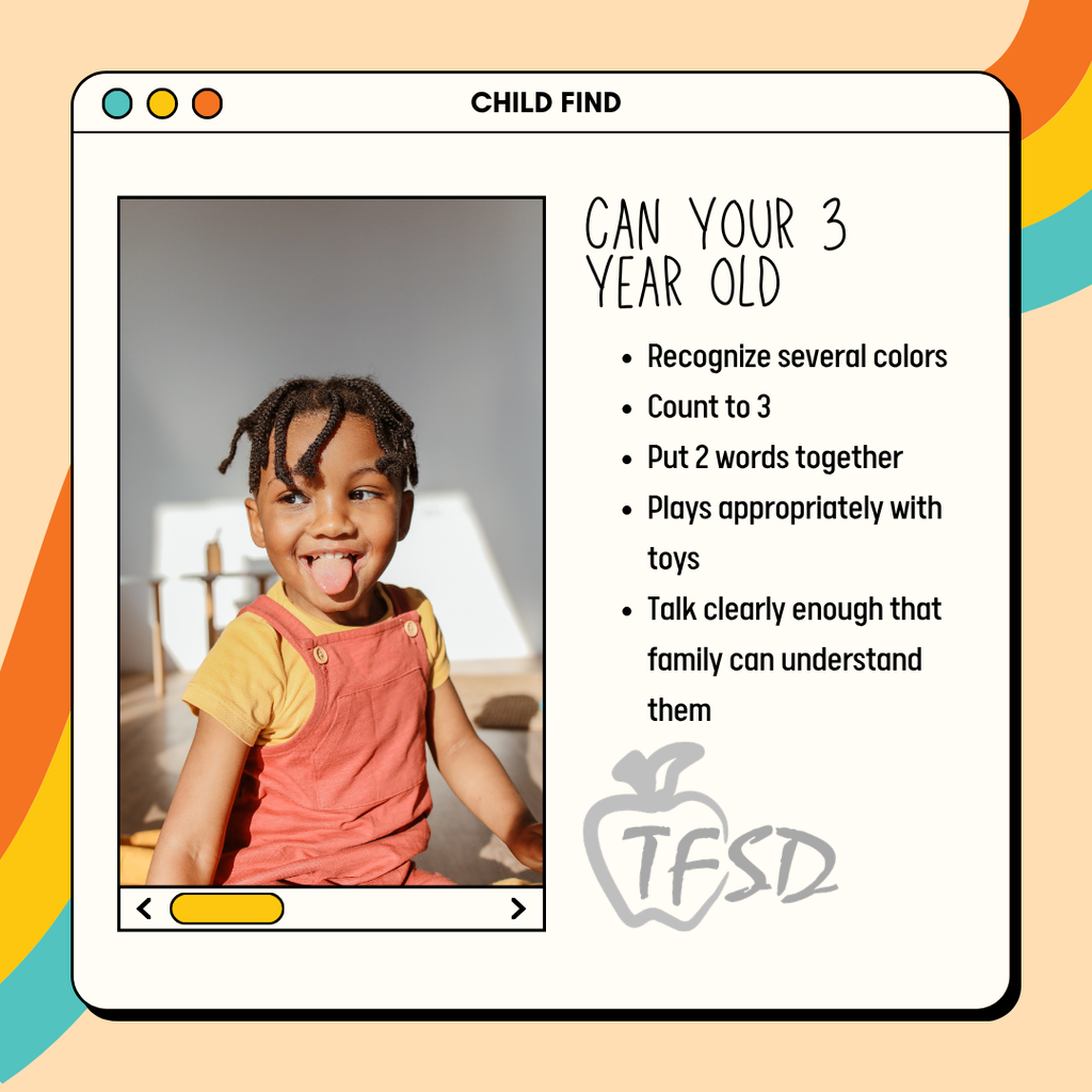 Information about developmental milestones a 3 year old should be achieving.