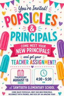 Flier for Popsicles and Principals