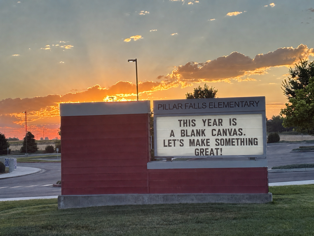 reader board with words 