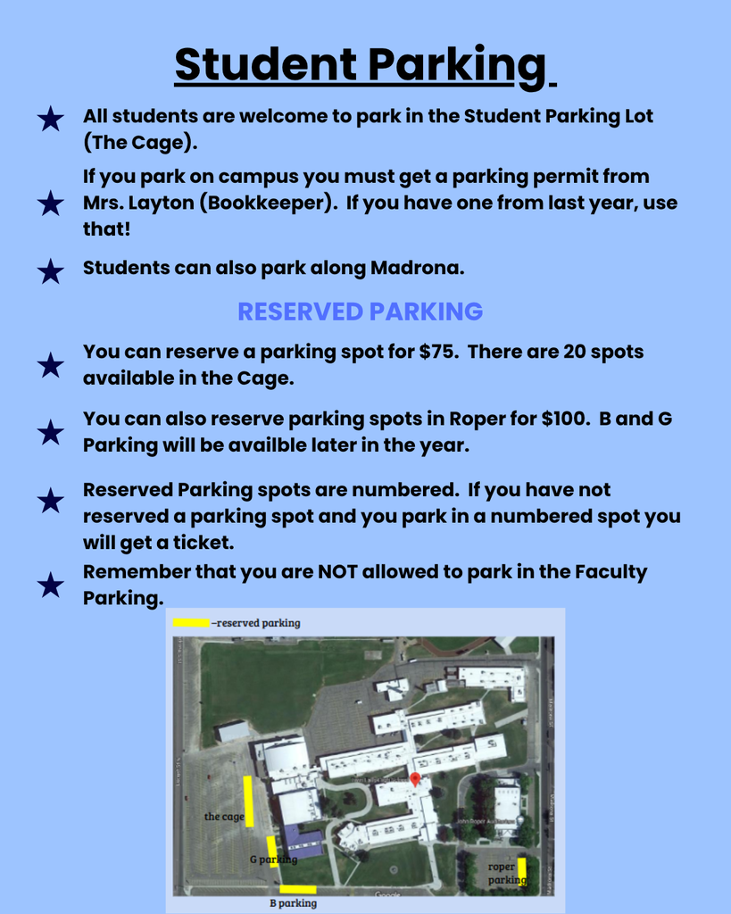 Student Parking Rules