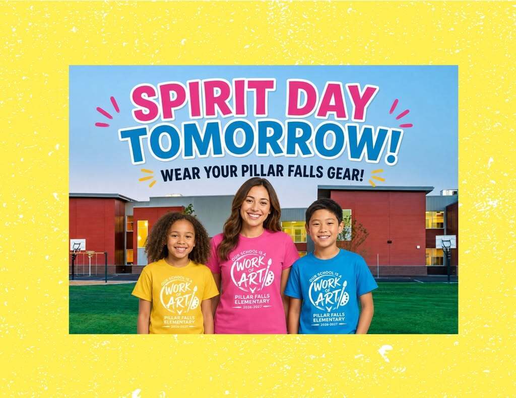 Three people stand in front of a building, wearing matching shirts with the slogan "Work a Little Earth."