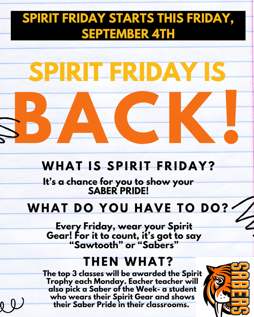Flier for Spirit Friday