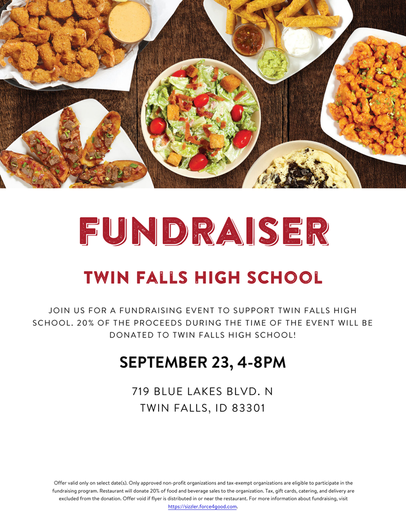 Sizzler Fundraiser Twin Falls High School
