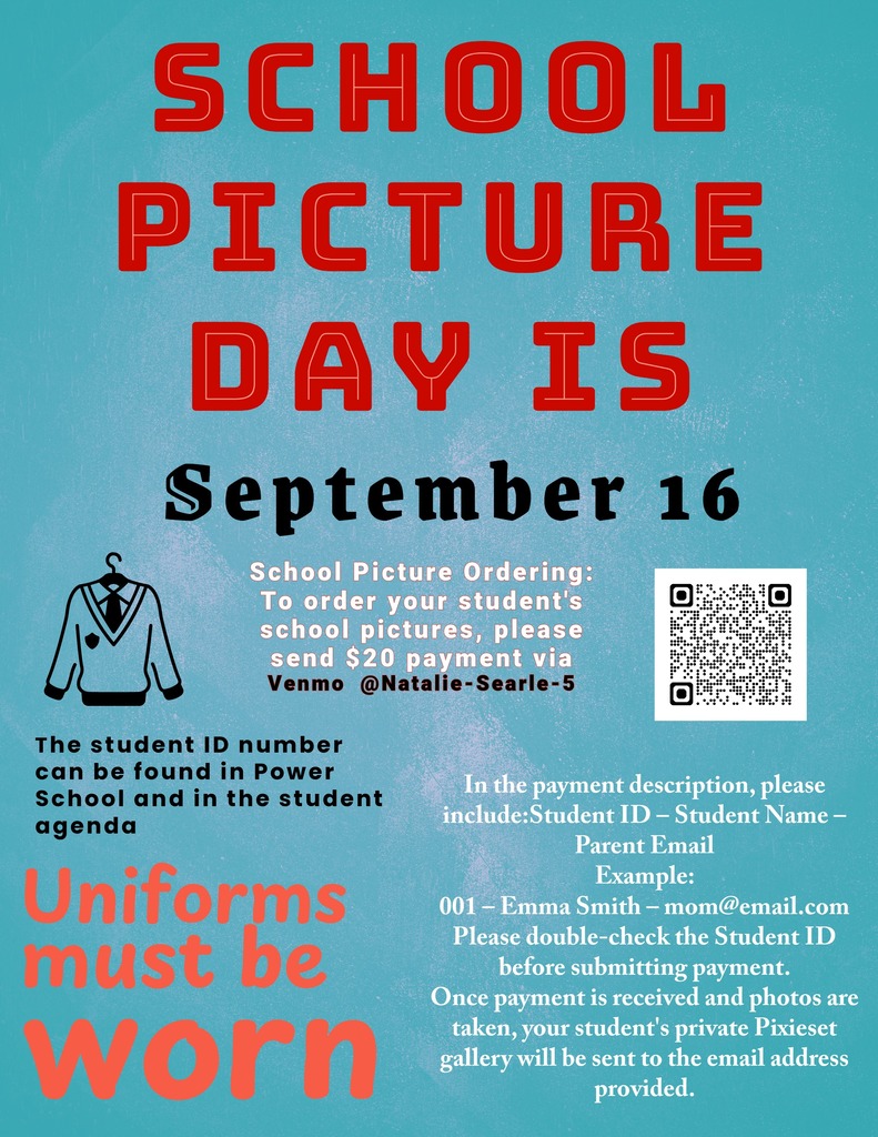 School Picture Day. September 16th.