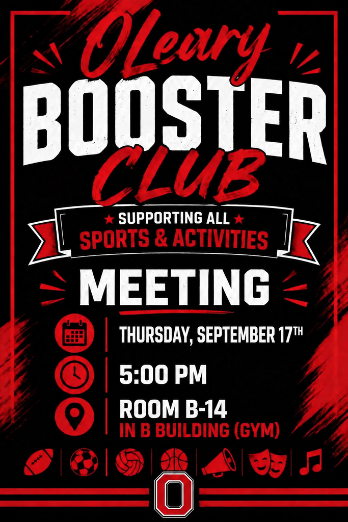 Booster Club Meeting on 9/17 @ 5:00.