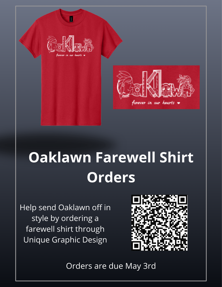 Oaklawn Farewell Shirt Orders