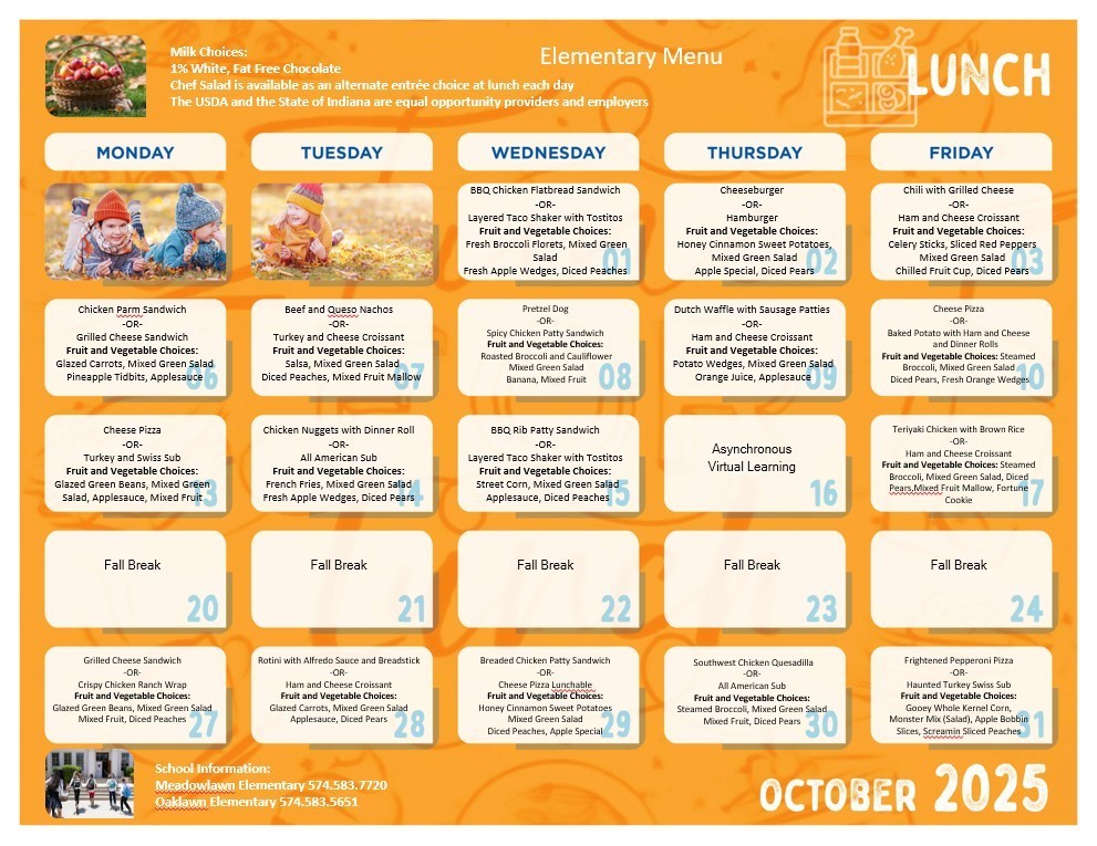 elem breakfast and lunch