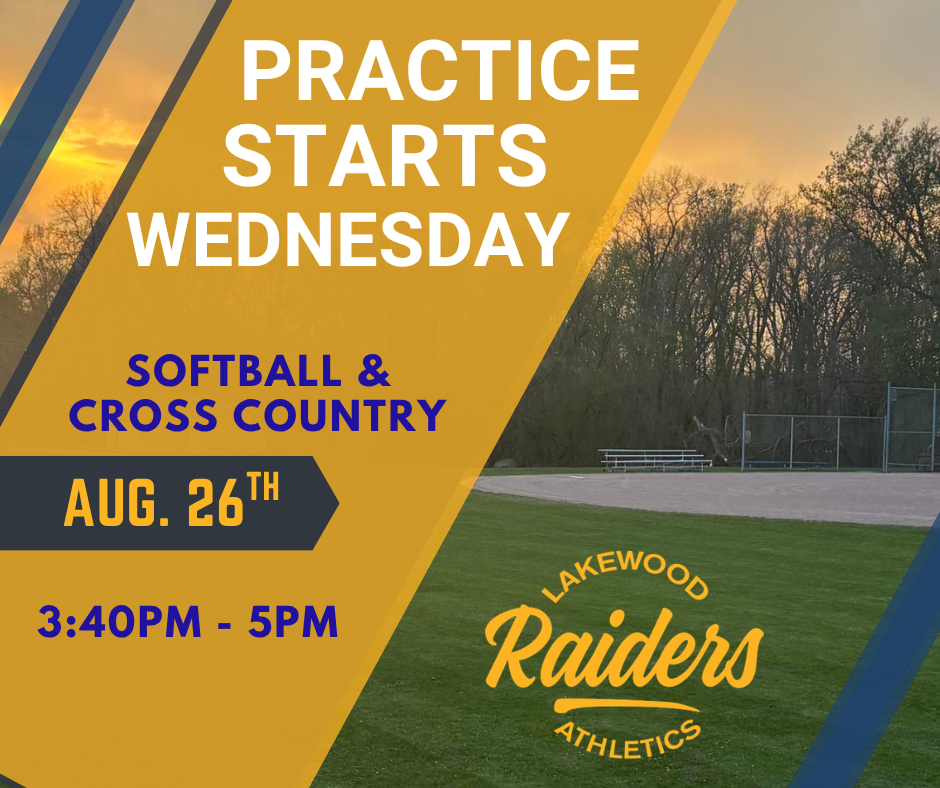 Practice starts Wednesday!