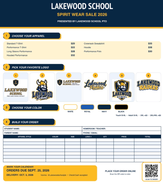 Spirit Wear Sale